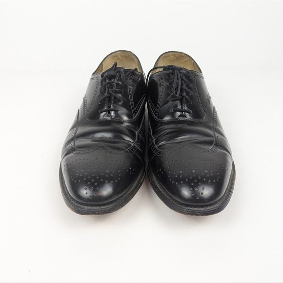 Johnston & Murphy Black Leather Wingtip Brogue Oxford Size 9.5 main image 4